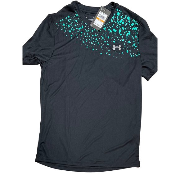 Under Armour black green performance shirt AS NWT - Picture 1 of 5